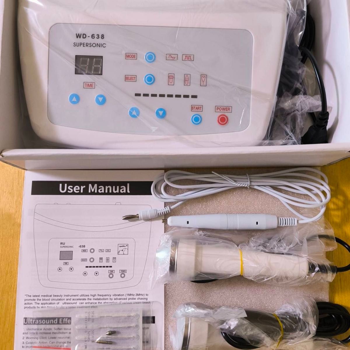 業務用 シミケア シミ取り WD-638 スーパーソニック 美顔器 エステ用