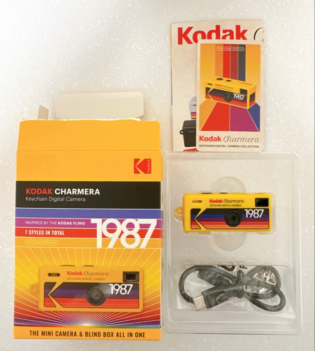 kodak charmera カメラ 1987 TYPE 01イエロー キーチェーンデジタル