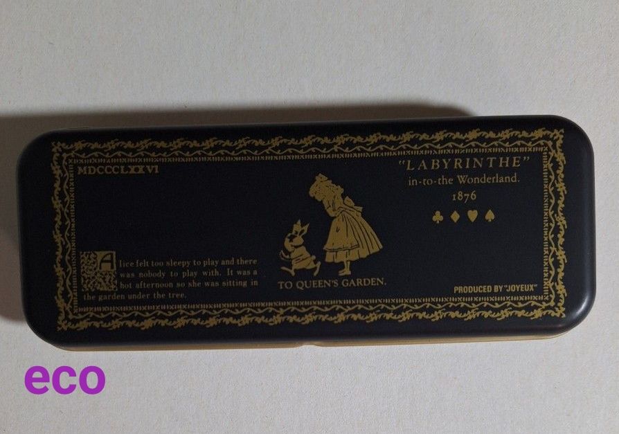 未使用 ふしぎの国のアリス カンペン ペンケース 不思議の国のアリス