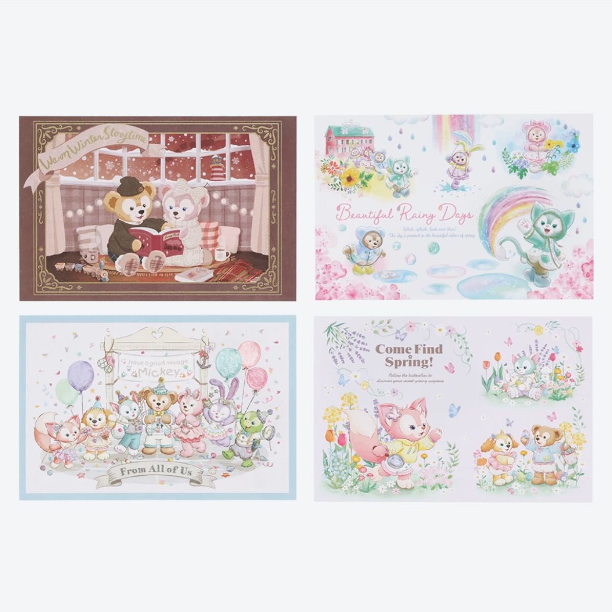 ダッフィー ポストカード21枚ケース付 20周年 マイメモリーズウィズ