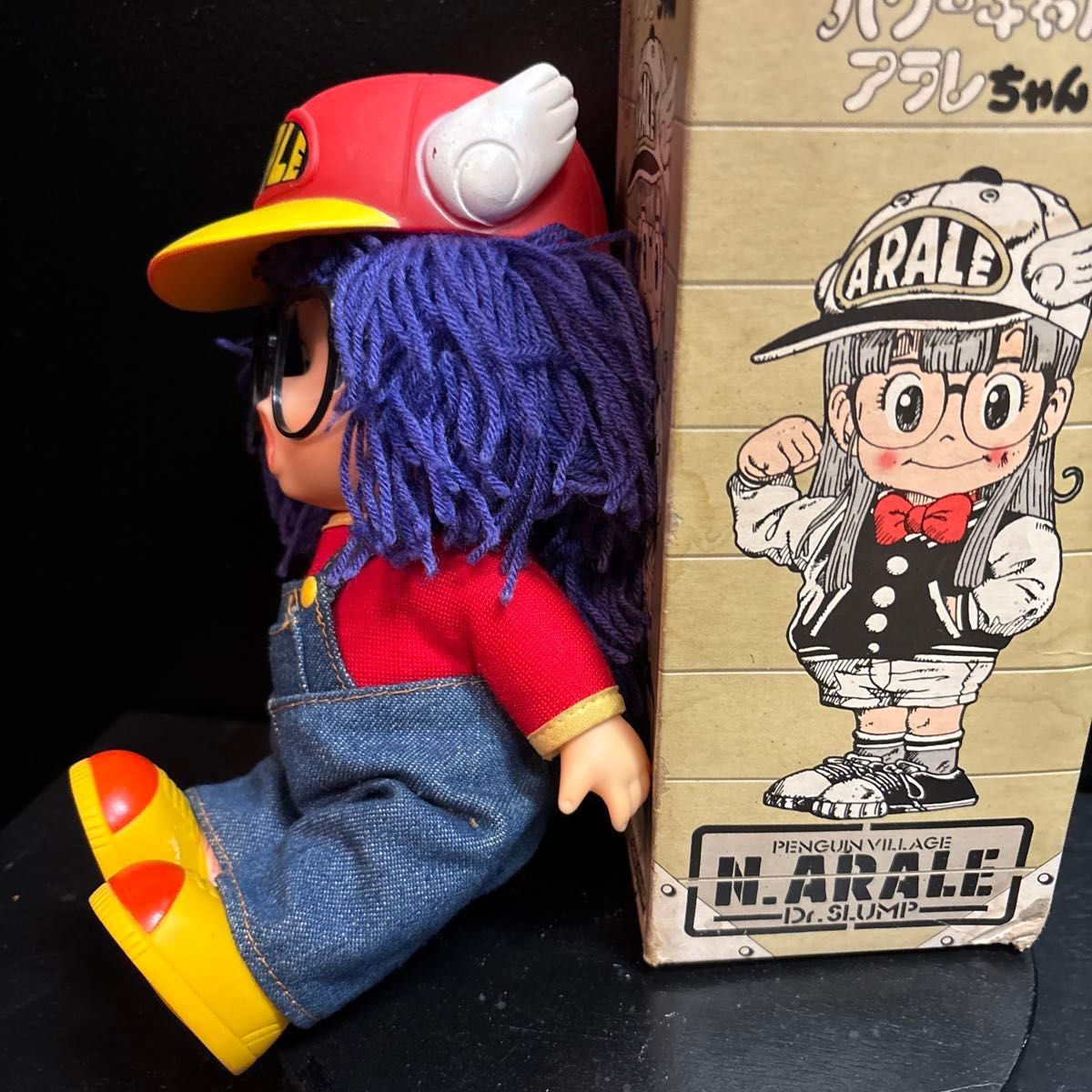 Dr スランプ アラレちゃん ソフビ フィギュア ポピー 当時物 箱付き 美