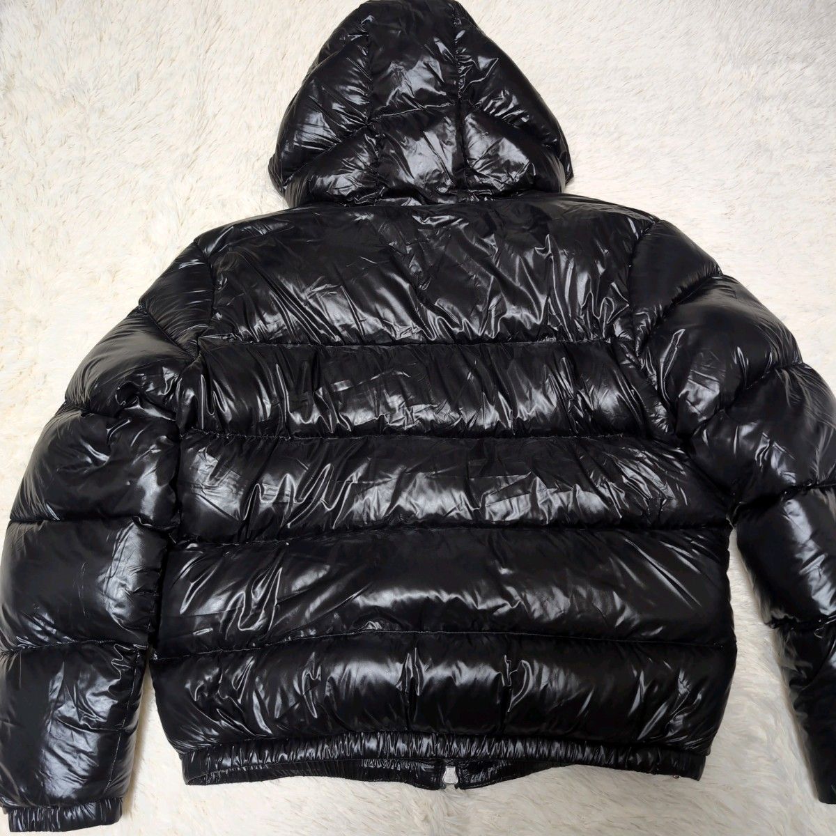 ZARA ブラック ダウンジャケット 光沢 パフ Y2K 短丈 ボックス