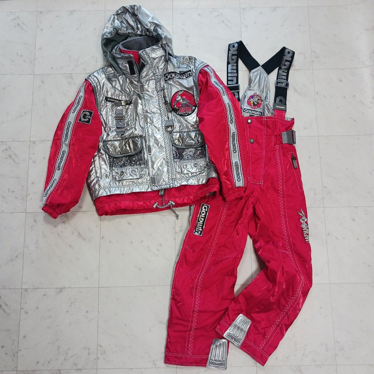90s 日本製】GOLDWIN 日本代表 スキーウェア 上下 バックスバニー y2k