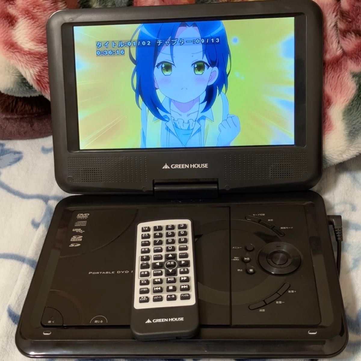 Superbe 14インチ ブルーレイ/DVDプレーヤー SU-14FPB Amazon | アグレ