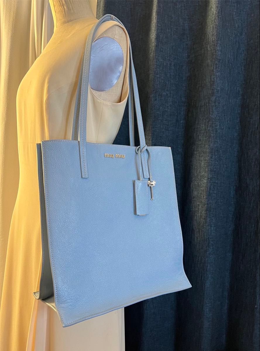 正規品 ミュウミュウ MIUMIU トートバッグ 肩掛け マドラス レザー