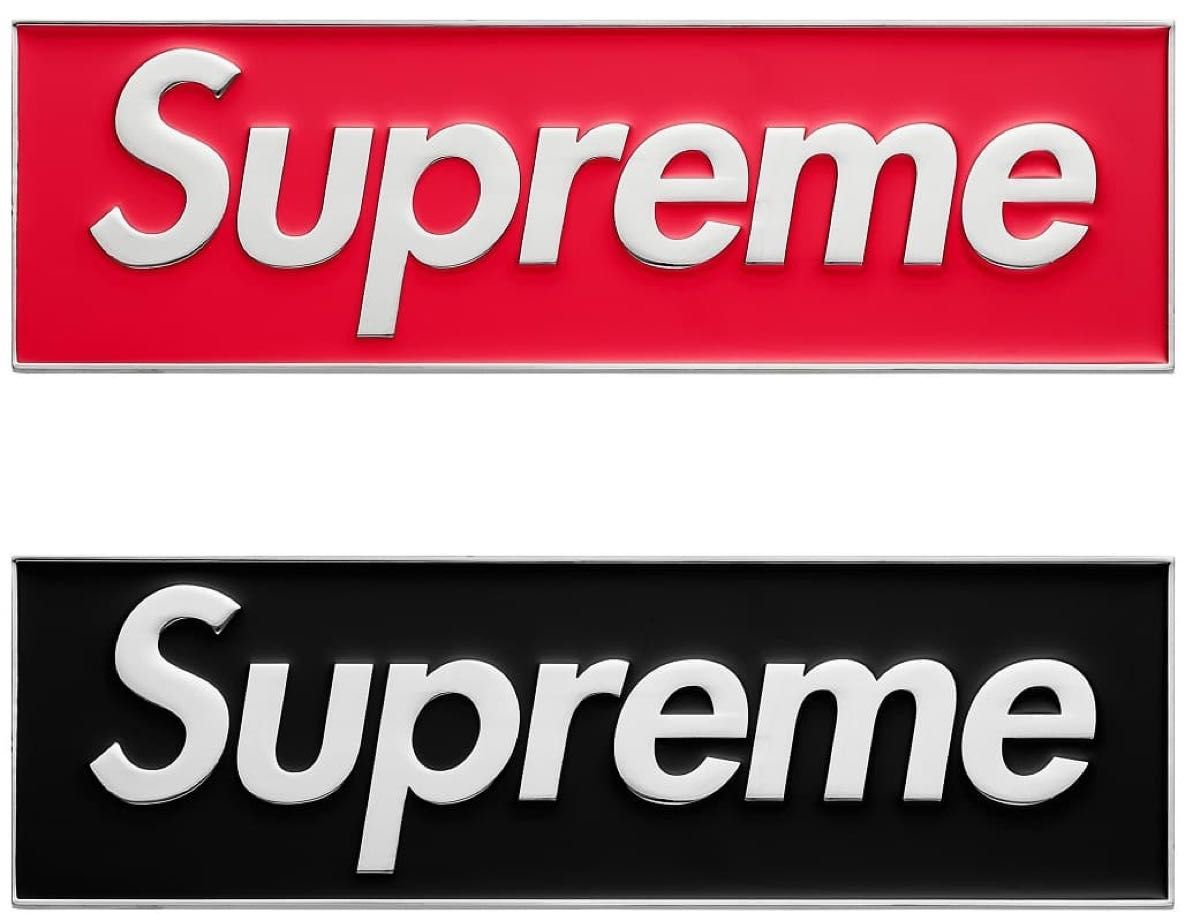 2色セット】supreme Box Logo Car Emblem RED BLACK｜Yahoo!フリマ（旧
