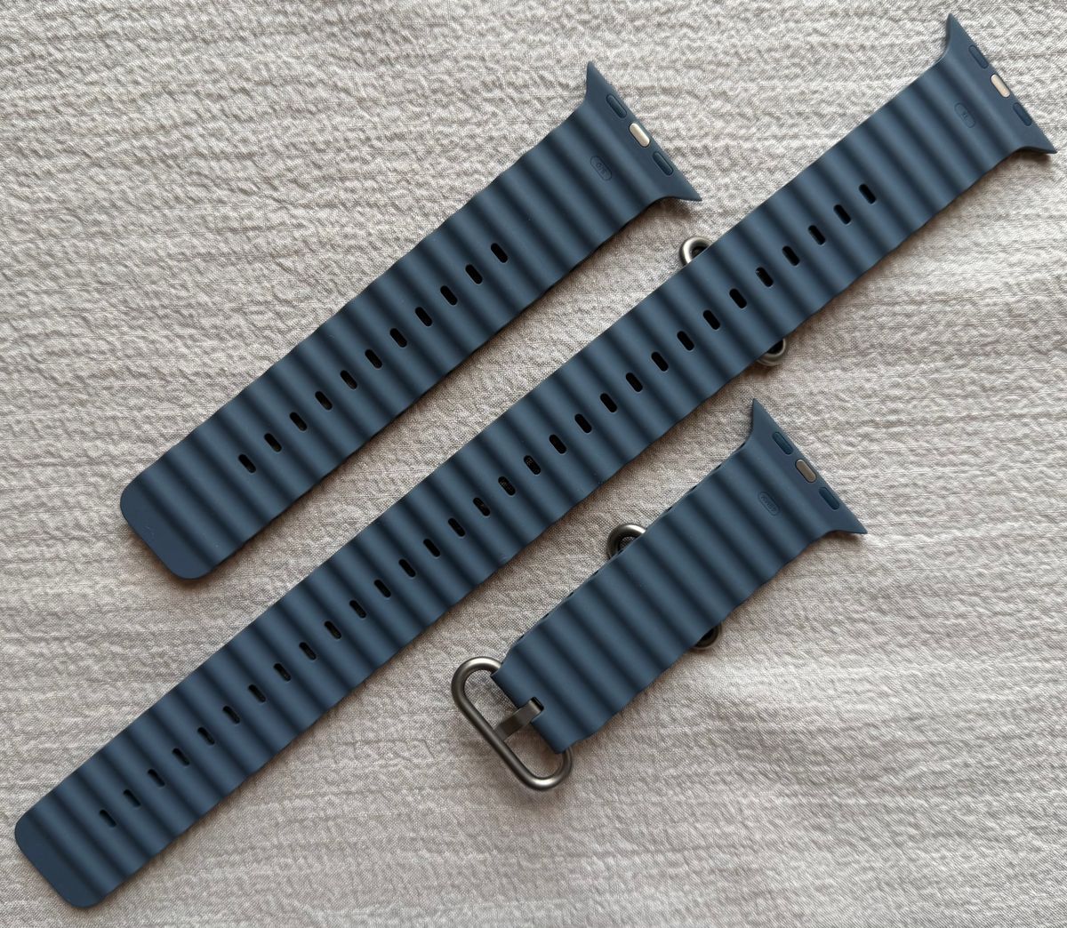 Apple Watch 純正バンド 49mm アンカーブルー オーシャンバンド