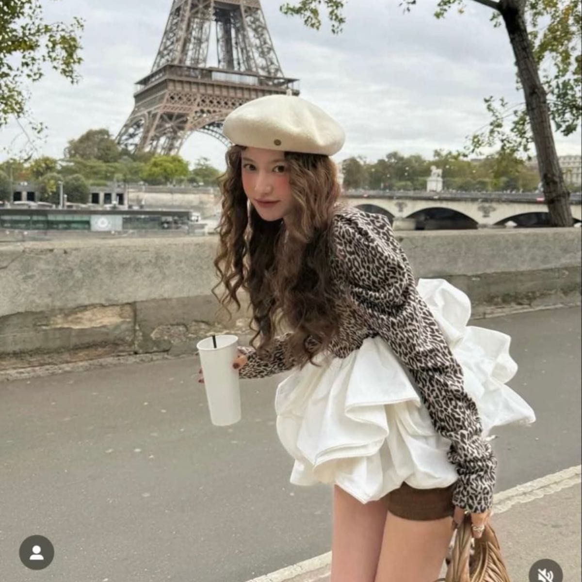 タグ付き新品 bibiy EFFIE PEPURAMU LEOPARD TOP レオパード ペプラム