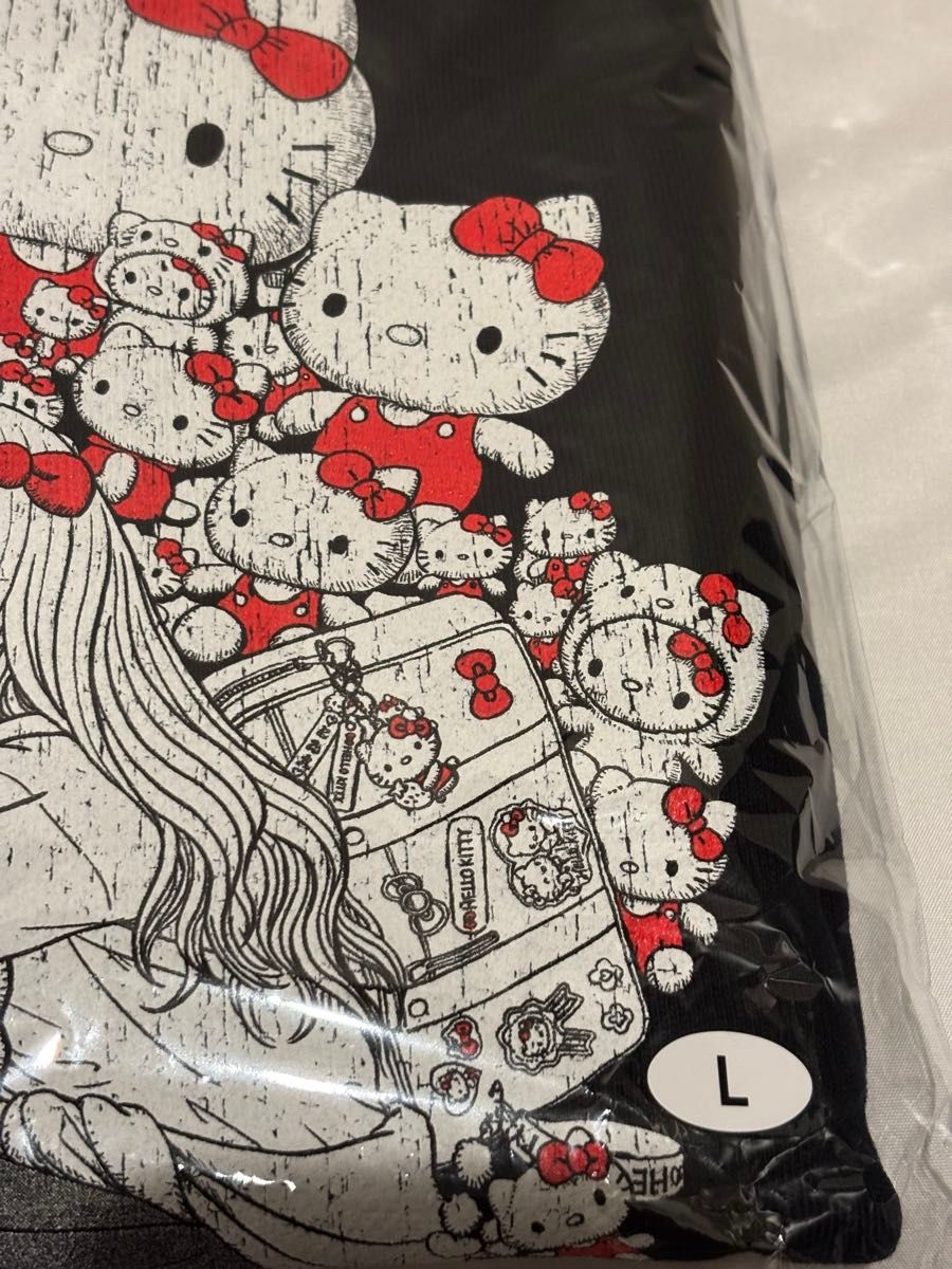 伊藤潤二×サンリオキャラクターズ パーカー ギャル富江×ハローキティ L