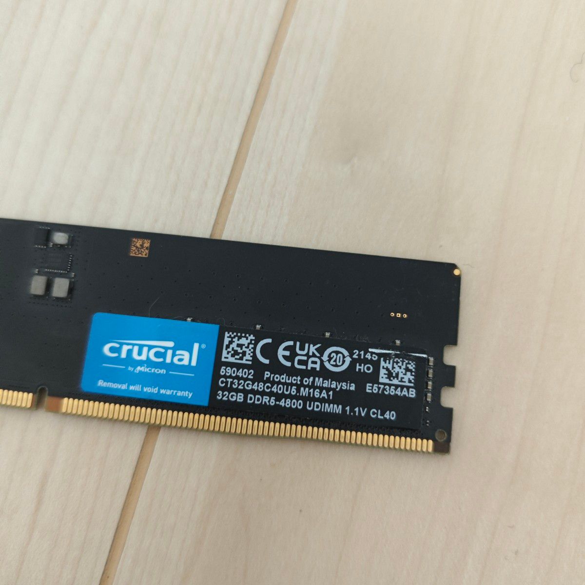 CRUCIAL PC5 38400 DDR5 4800 32GB 動作確認済み @｜Yahoo!フリマ（旧