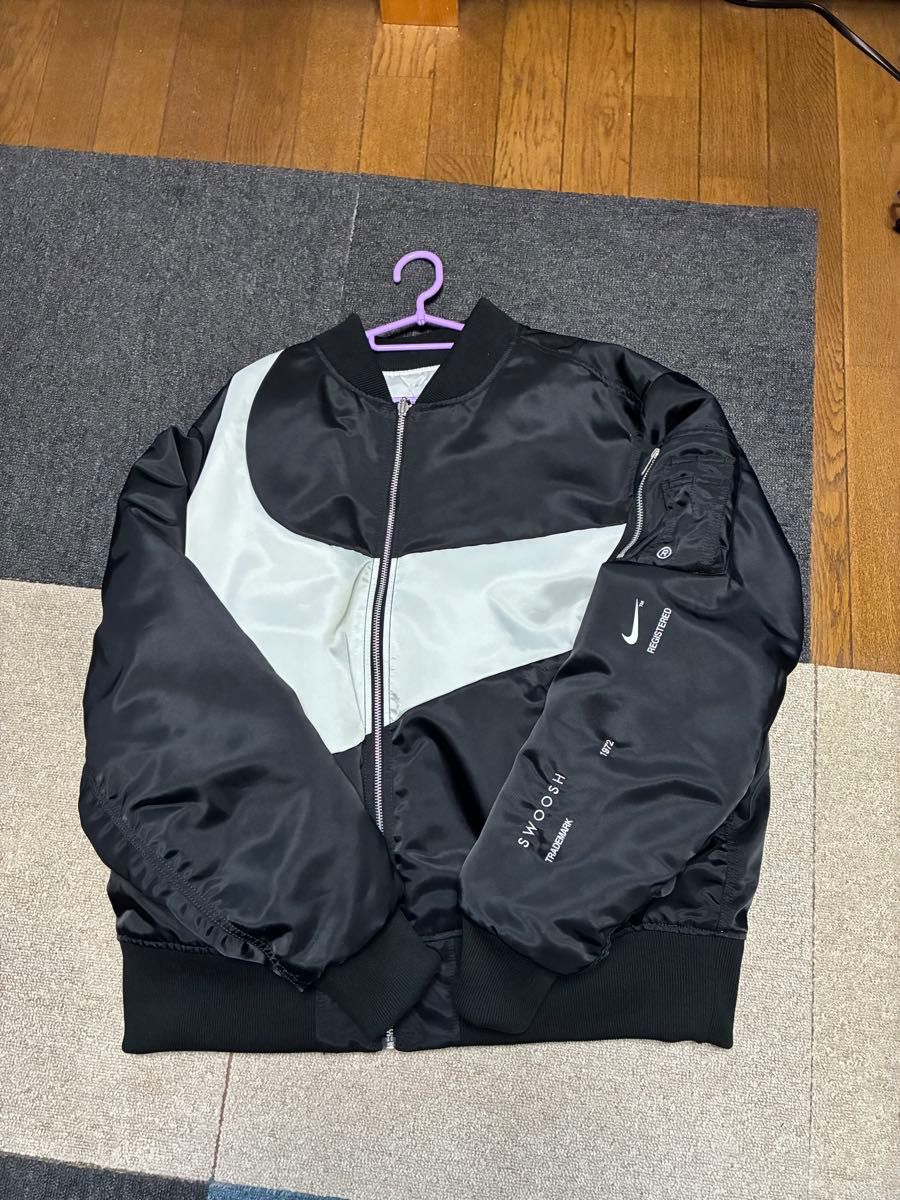 NIKE ナイキ MA-1 リバーシブル ブラック ボンバー ジャケット メンズ