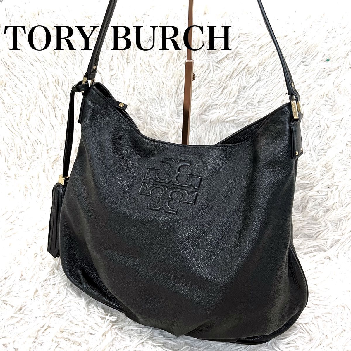 TORY BURCH トリーバーチ ワンショルダーバッグ ブラック タッセル