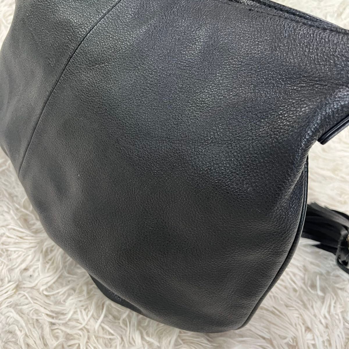 TORY BURCH トリーバーチ ワンショルダーバッグ ブラック タッセル