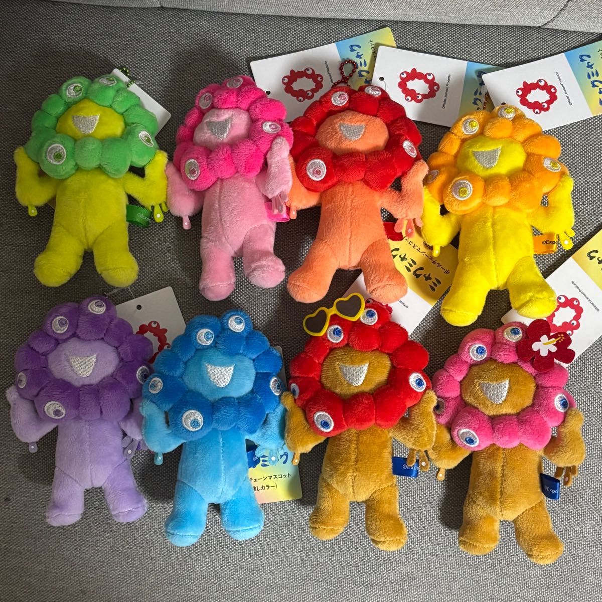 未使用新品】推しカラーミャクミャク8種コンプリートセット 日焼け