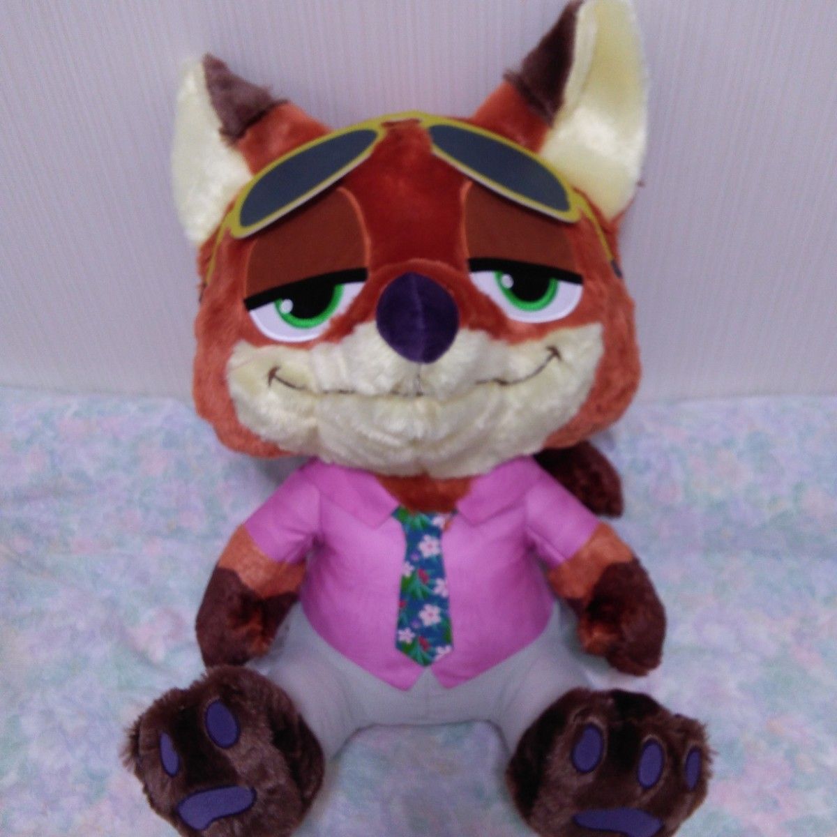 ズートピア2 ニック スーパーラージ ぬいぐるみ サングラス ネクタイ
