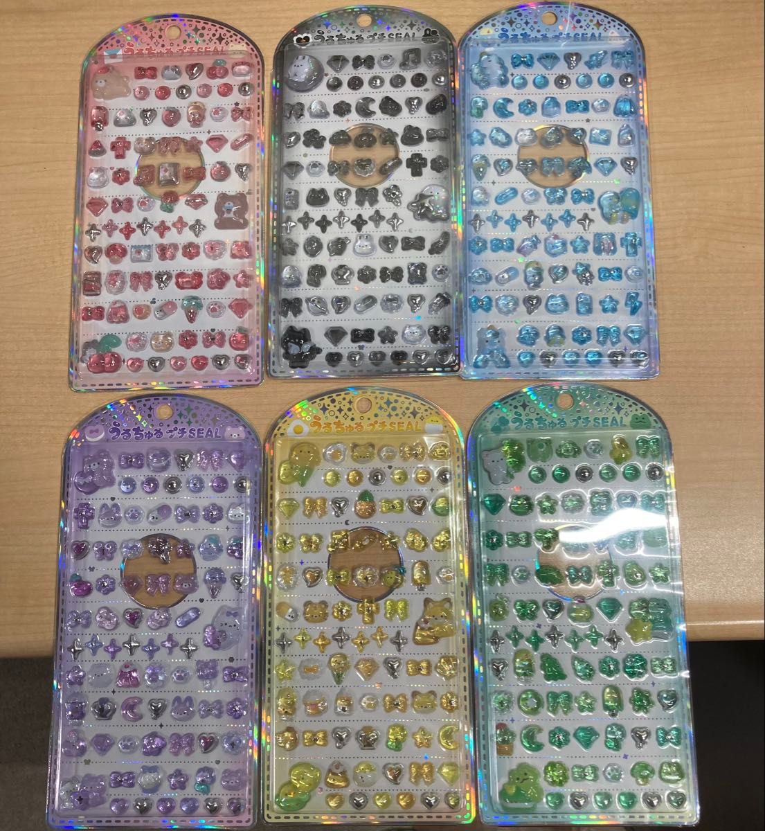 正規品】うるちゅるプチシール 6点セット ボンボンドロップシール 立体