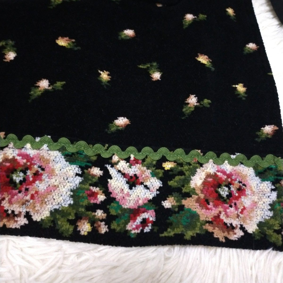 FEILER フェイラー 花柄 シュニール織 タオル エプロン ハーフエプロン