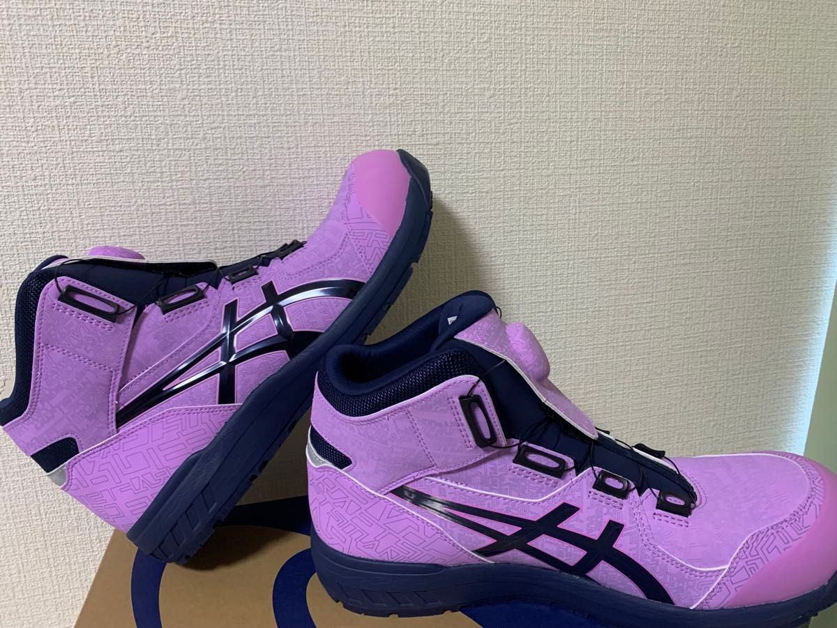 レア】asics安全靴WINJOB CP304 オンライン限定色 美品 幾何学 レア