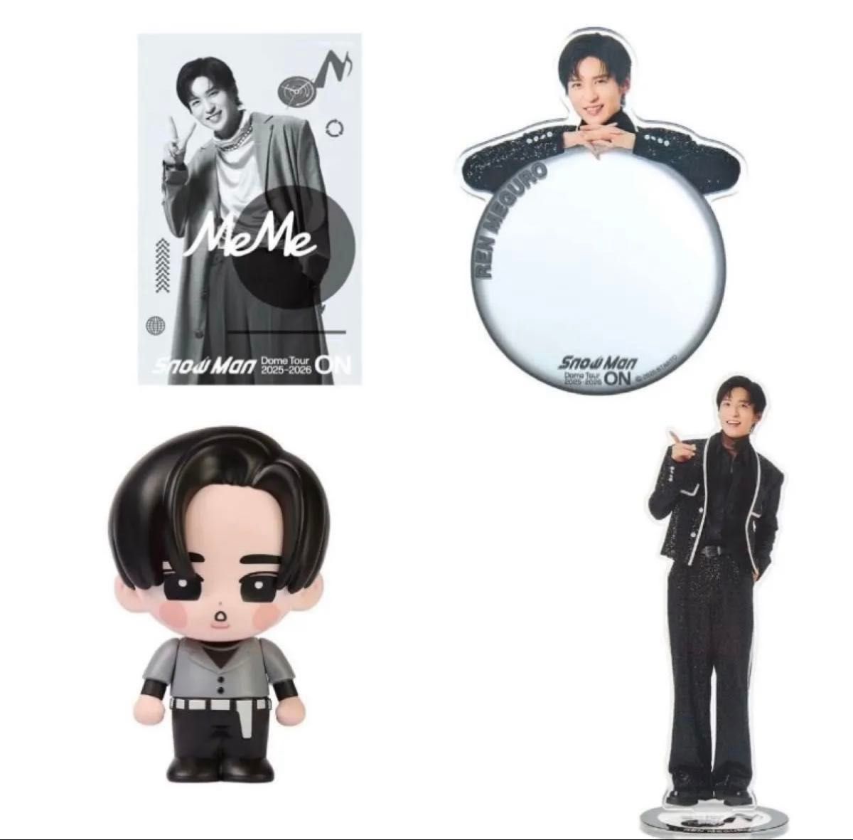 Snow Man 目黒蓮 ON すのチル ソフビ ステッカー アクスタ｜Yahoo