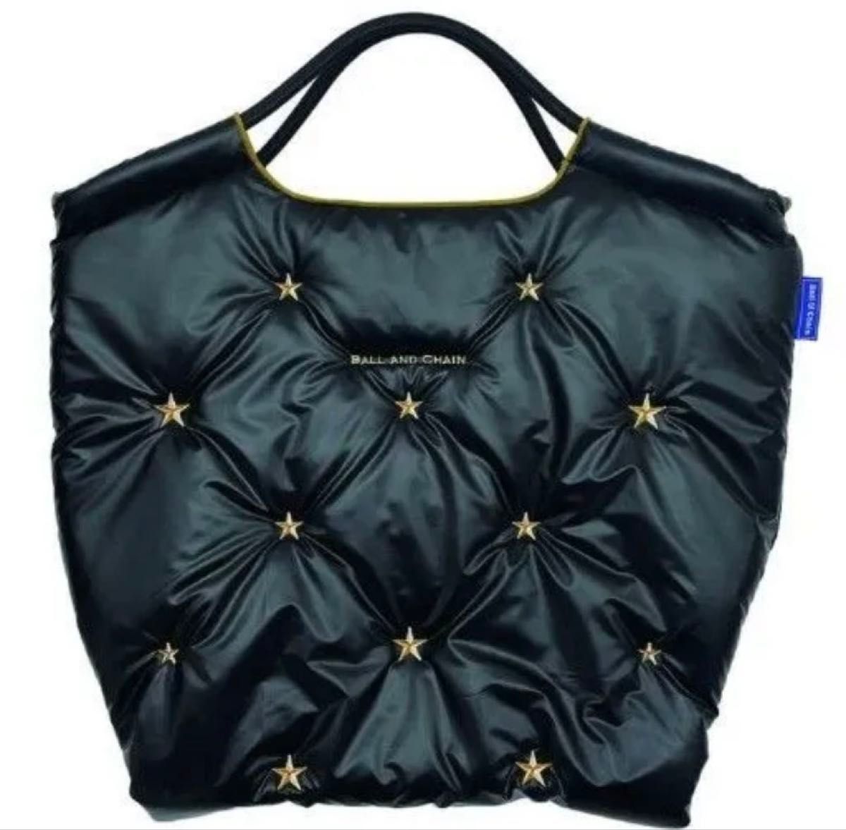Ball&Chain ボールアンドチェーン 中綿バッグ ブラック ゴールド