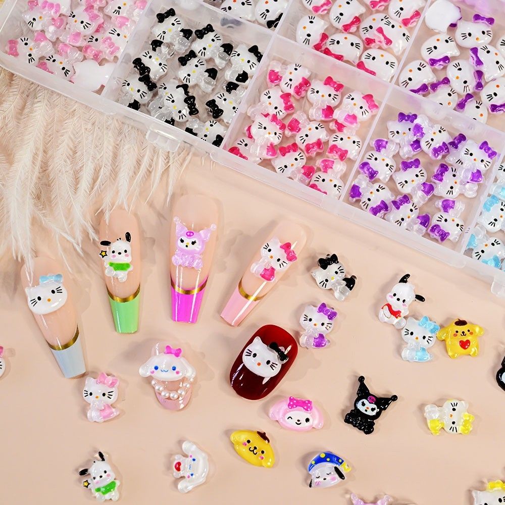 サンリオキャラクター 3Dネイルパーツ デコパーツ 240個セット｜Yahoo