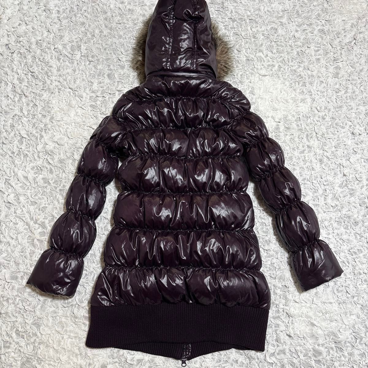 Gap ダウンジャケット フェイクファー 光沢 y2k 00s 男女兼用 洗える