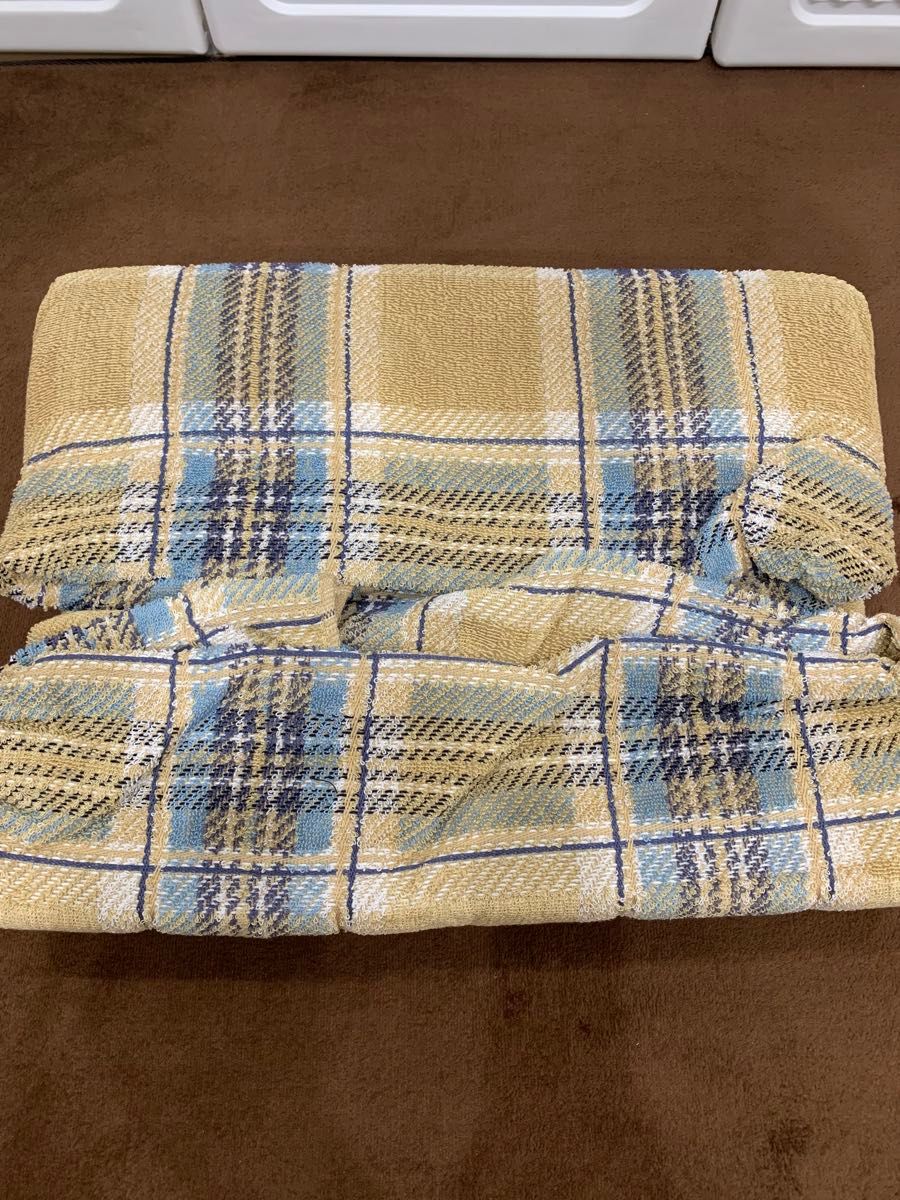 未使用】 burberry バーバリー タオルケット ノバチェック 綿100