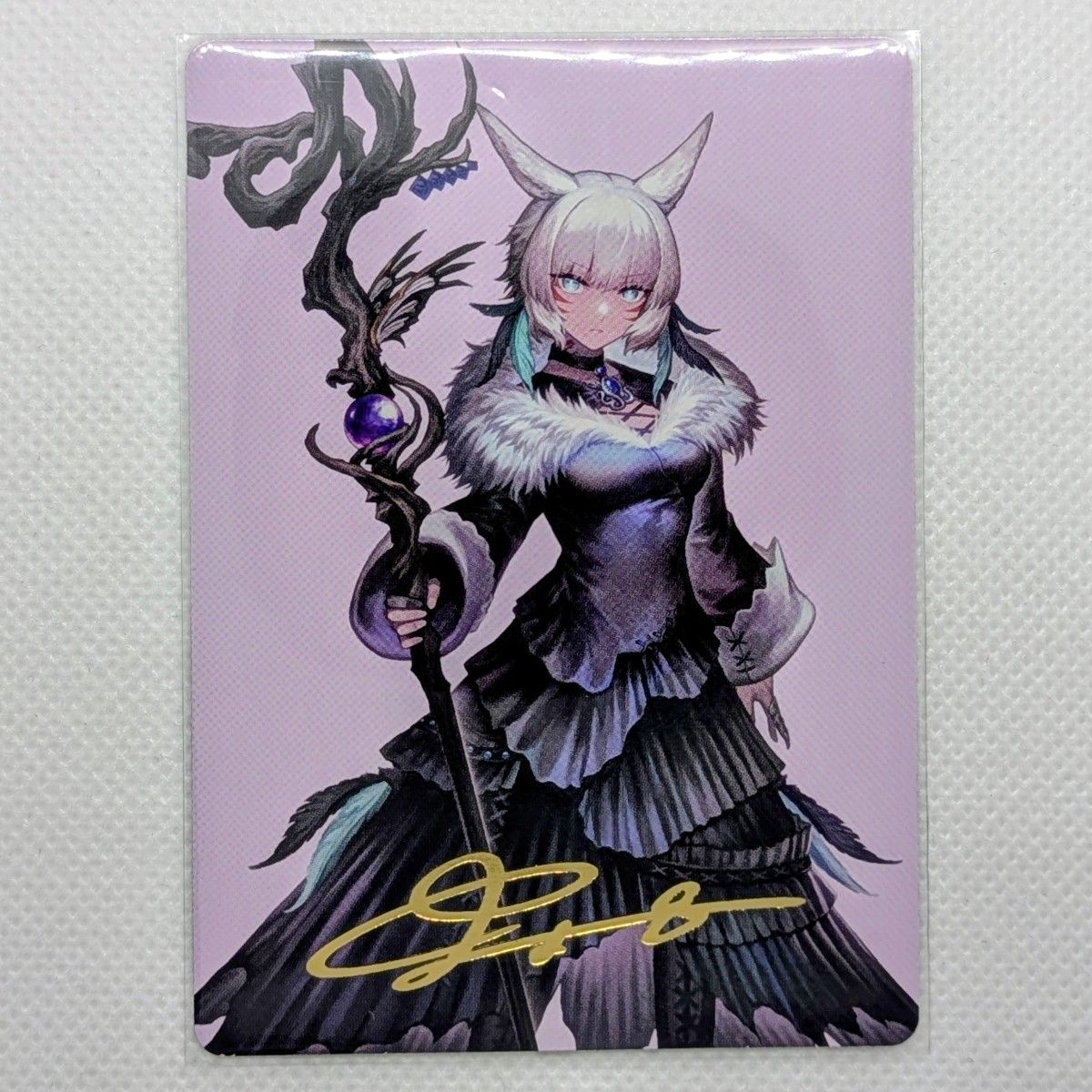 MTG×FF 魔女 ヤ・シュトラ・ルル 箔押しサイン入りアートカード