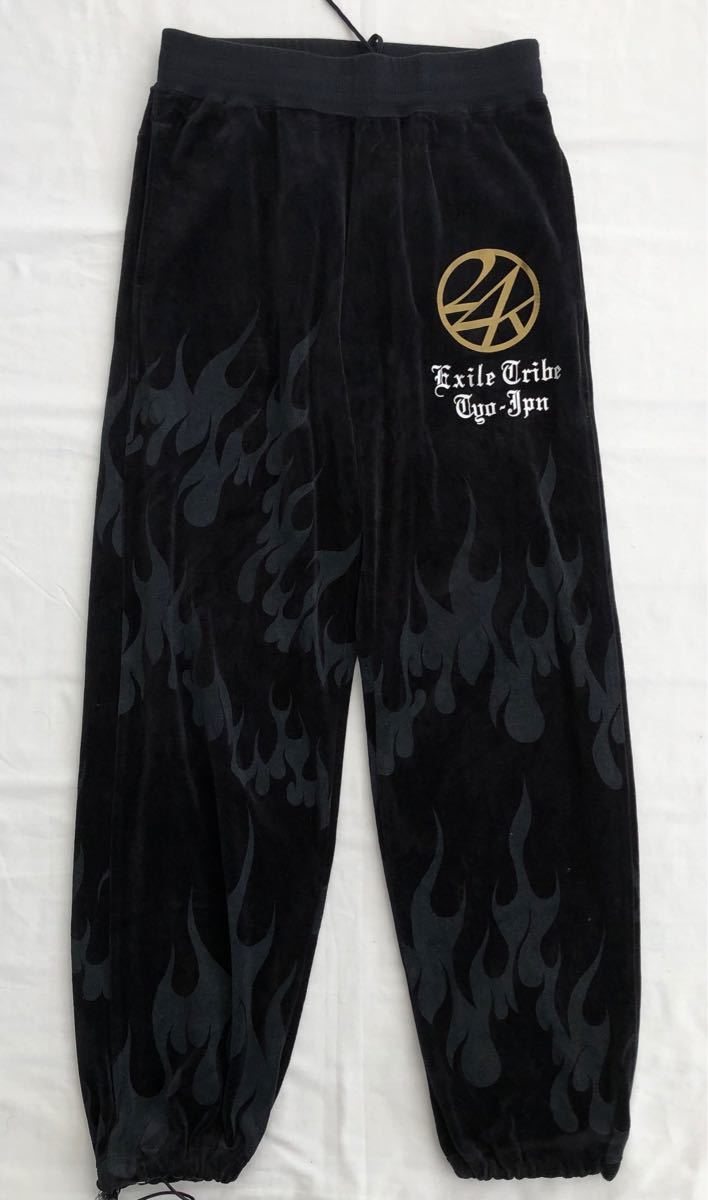 希少】24karats EXILE ファイヤーパターン ジャージ セットアップ