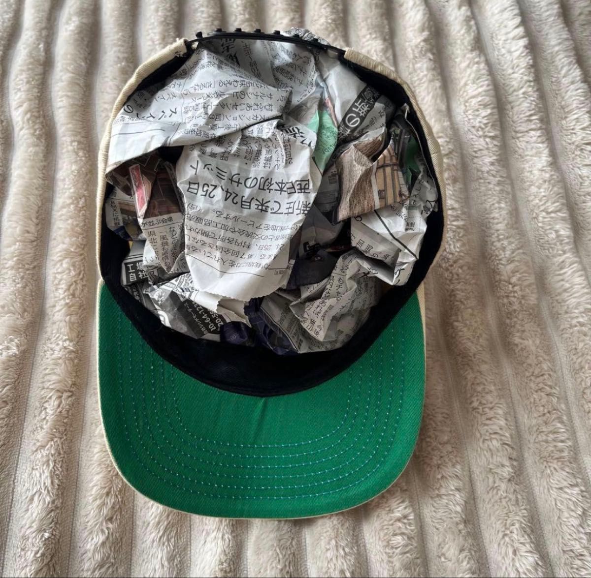 90s 初期 白タグ old stussy キャップ Stssy ベージュ ステューシー