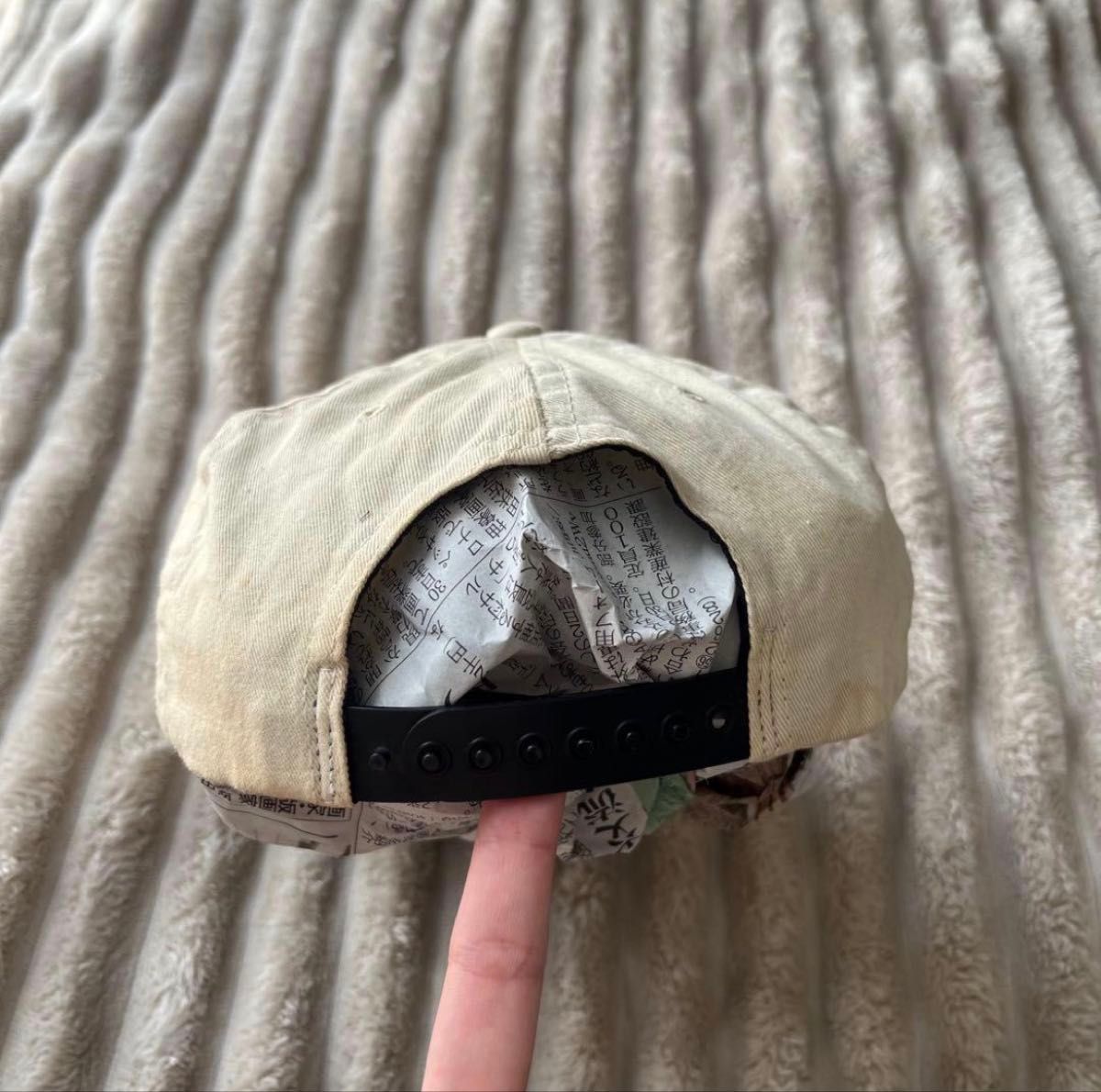 90s 初期 白タグ old stussy キャップ Stssy ベージュ ステューシー