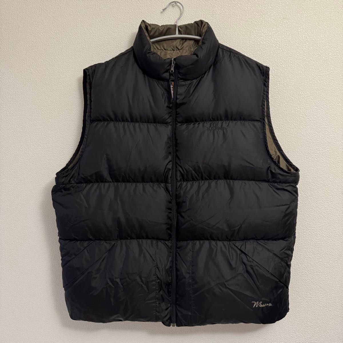 XL l l bean エルエルビーン ダウンベスト リバーシブル ブラック