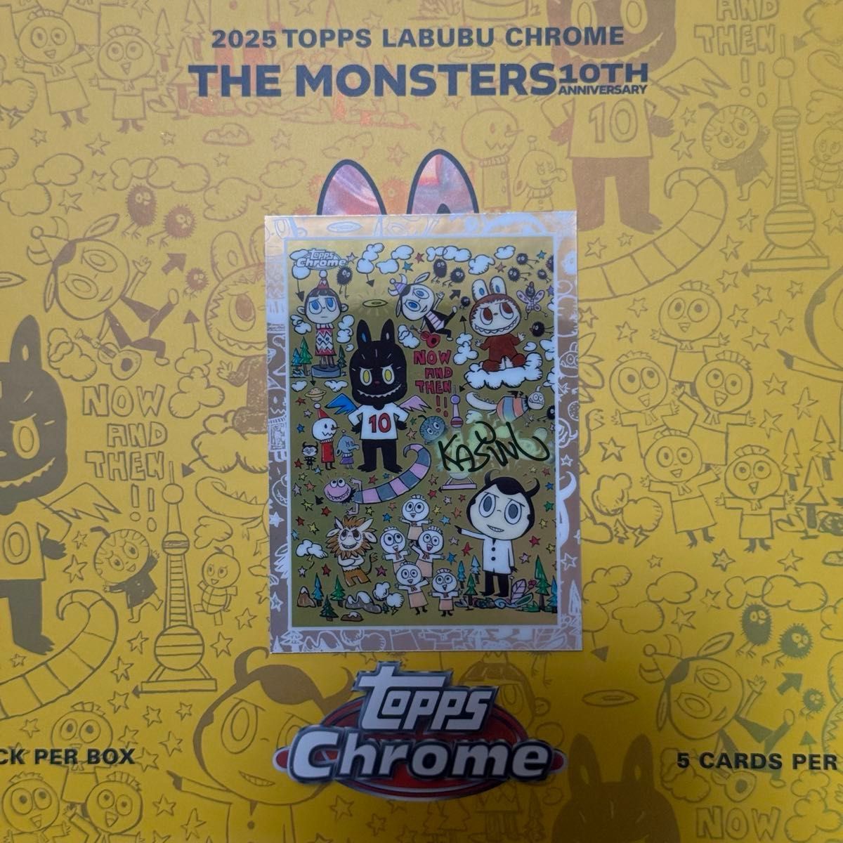2025 Topps THE MONSTERS Labubu chrome TM01 箔サイン ラブブ｜Yahoo