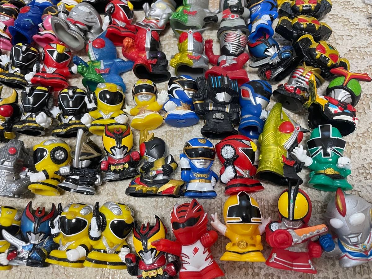 スーパー戦隊 仮面ライダー ウルトラマン 指人形 大量 まとめ売り 150