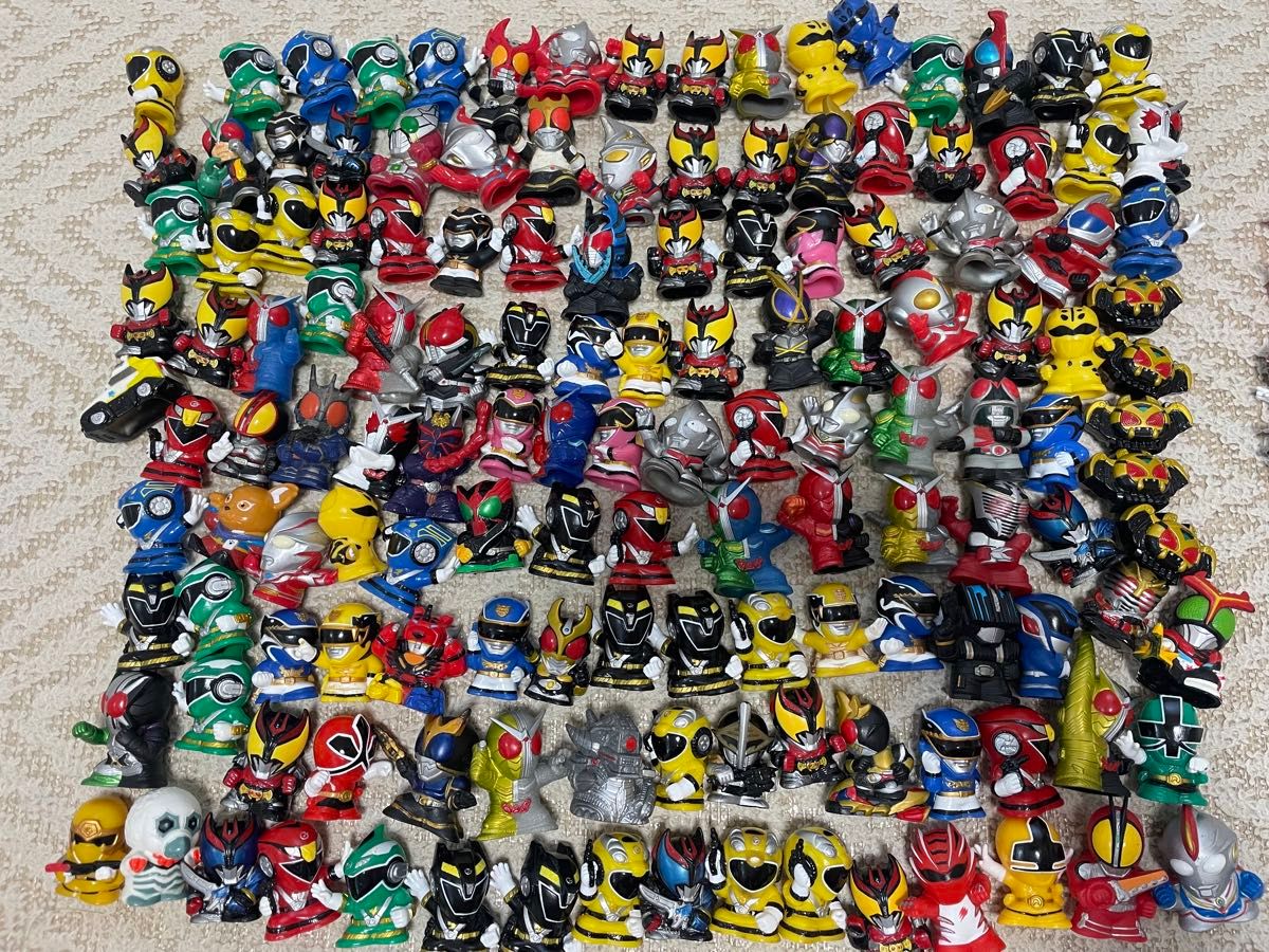 スーパー戦隊 仮面ライダー ウルトラマン 指人形 大量 まとめ売り 150