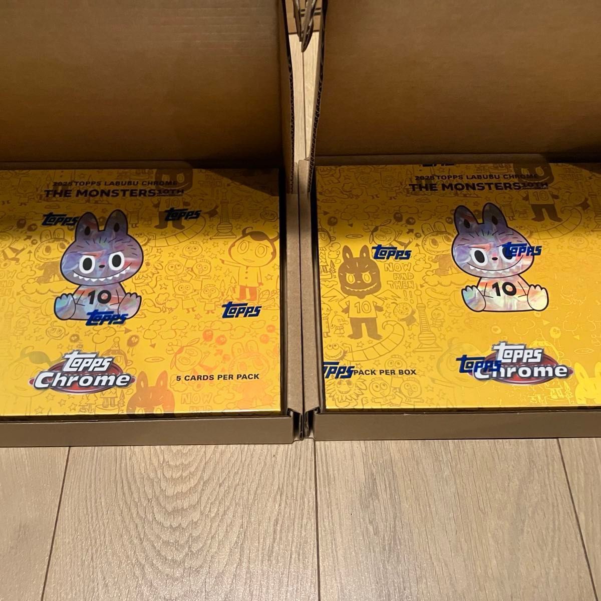 新品 未開封 2025 Topps Chrome Labubu 10周年 Box ラブブ popmart