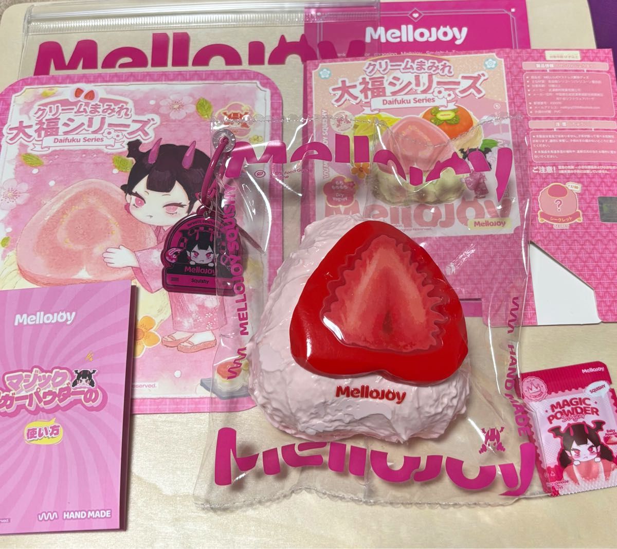 Mellojoy メロジョイ スクイーズ 大福シリーズ クリームまみれ 大福