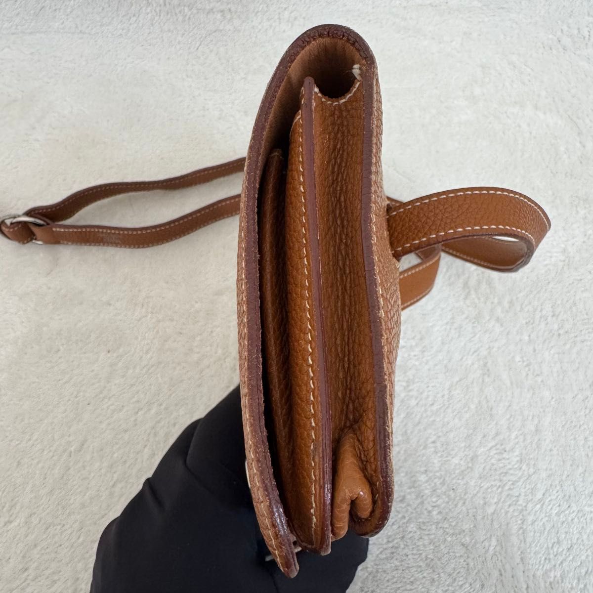 HERMES エルメス ドゴン ポッシュ ウエストポーチ ゴールド金具 長財布