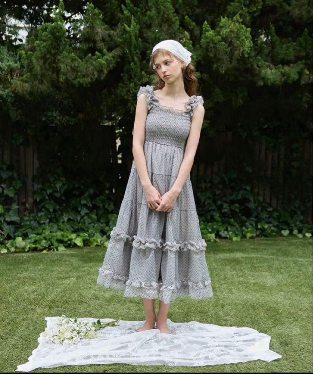 Treat rself トリートユアセルフ バレリーナドットチュールワンピース