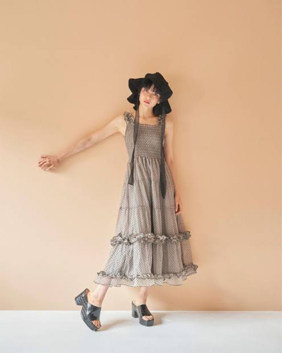 Treat rself トリートユアセルフ バレリーナドットチュールワンピース