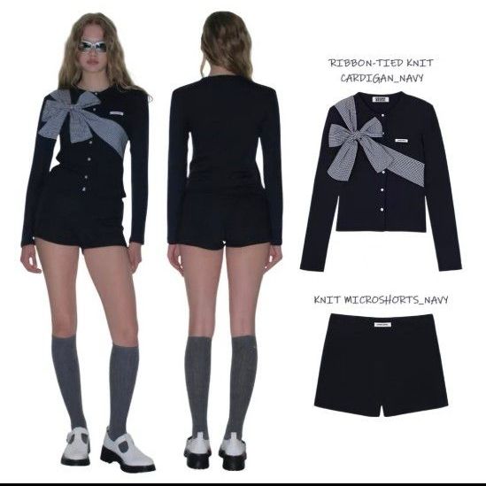 CRANK Ribbon Tied Knit Cardigan カーディガン｜Yahoo!フリマ（旧