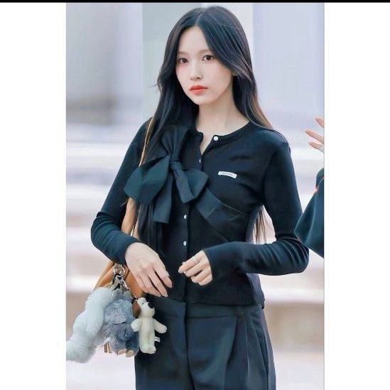 CRANK Ribbon Tied Knit Cardigan カーディガン｜Yahoo!フリマ（旧
