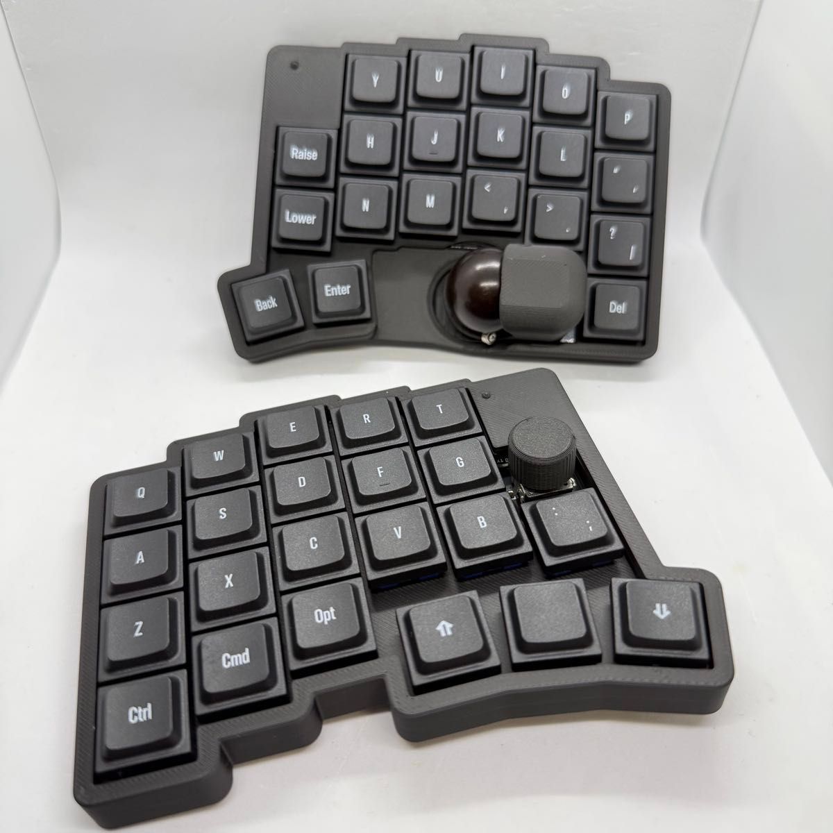 roBa-LP 無線接続 左右分割 トラックボール キーボード 組立て済み