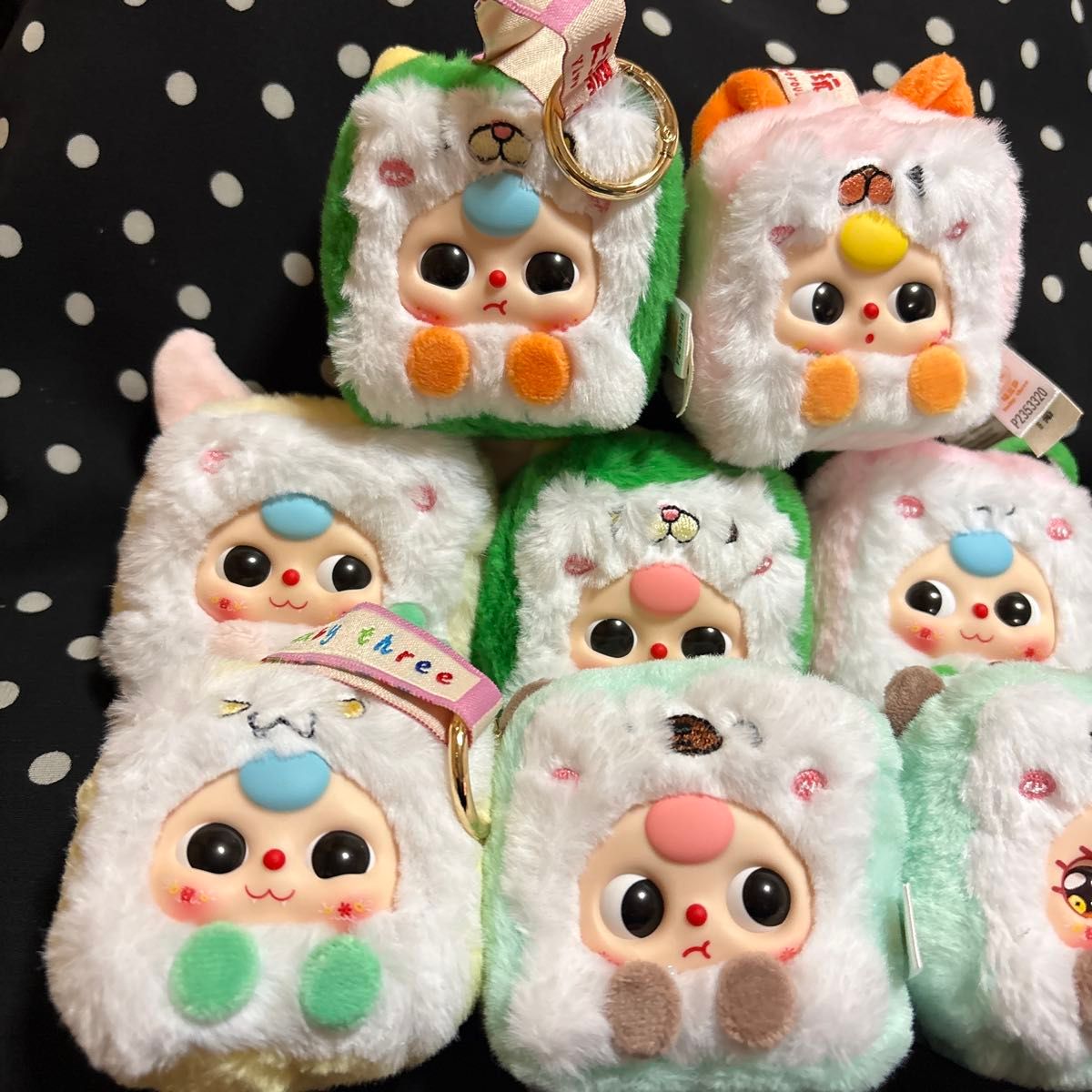 ベビスリ babythree ベイビースリー 麻雀 キーホルダー 8個セット