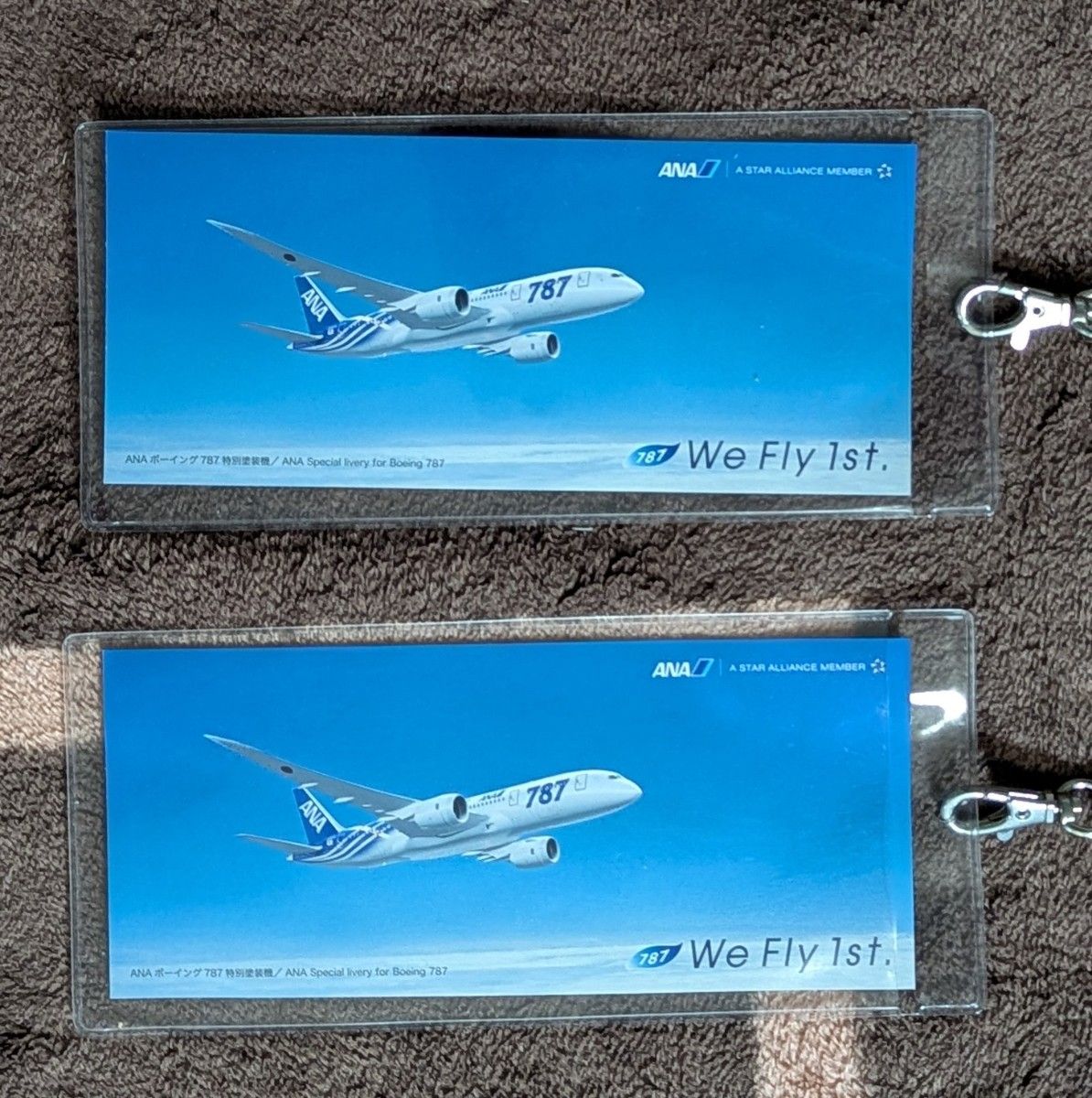 ANA ボーイング787就航記念 特別フライト 搭乗証明書 ストラップ 787