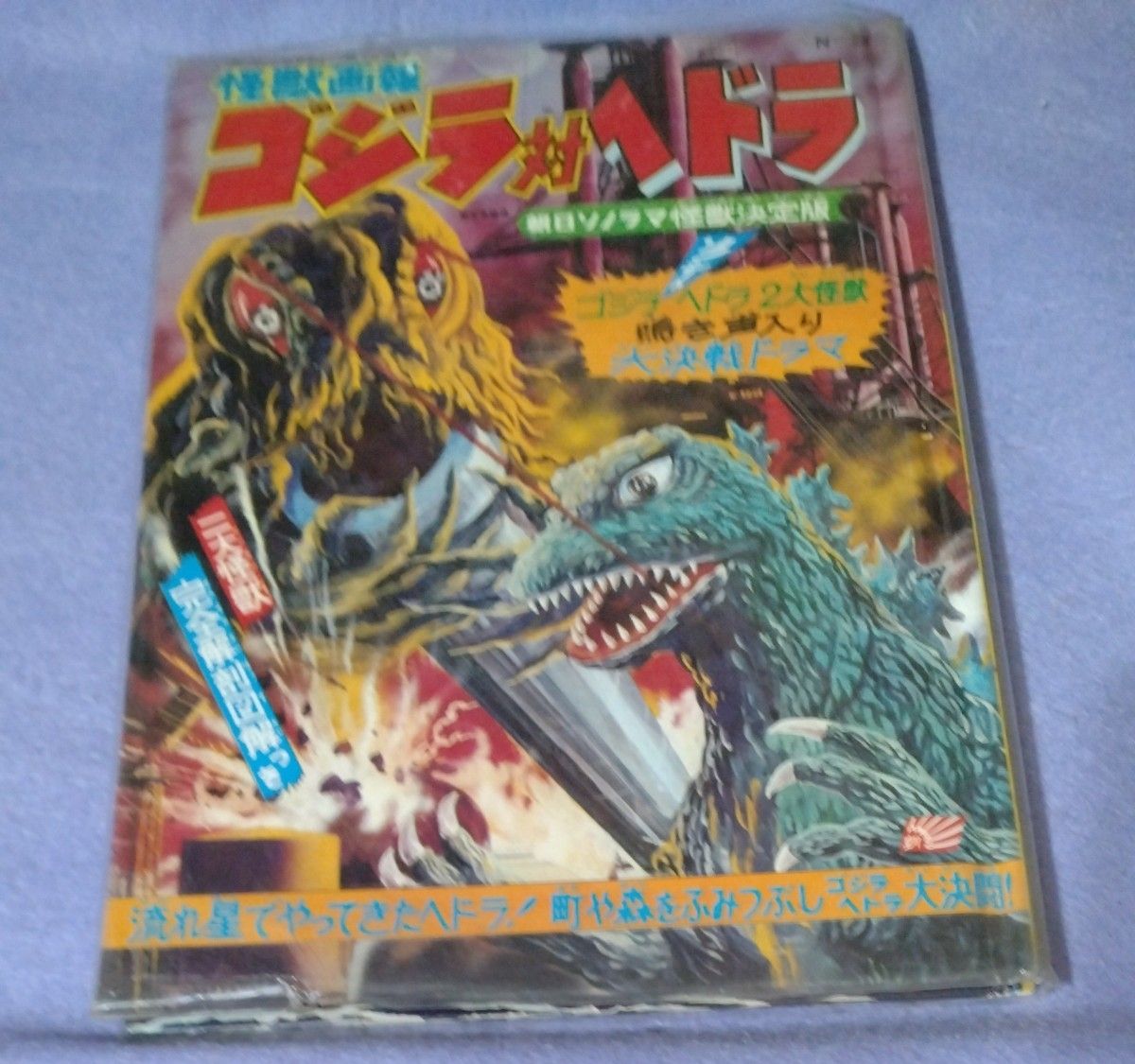 怪獣画報 ゴジラ対ヘドラ 朝日ソノラマ怪獣決定版 ソノシート付き