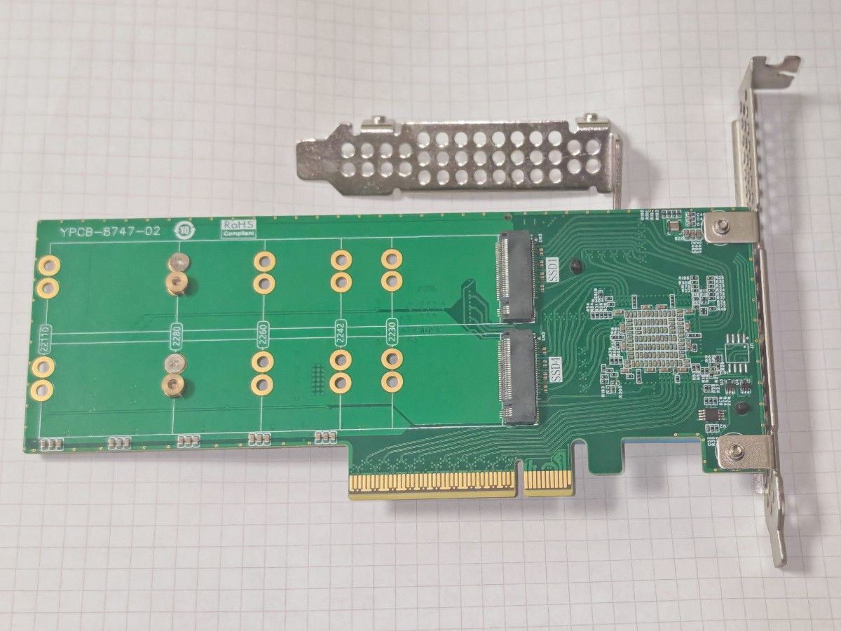 4ベイ PCIE M 2 NVMeアダプタ 分岐不要｜Yahoo!フリマ（旧PayPayフリマ）