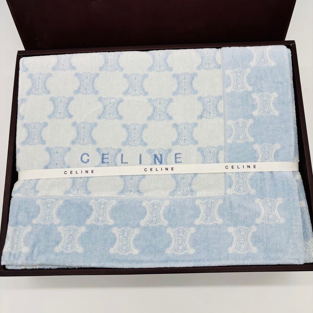 新品未使用】 CELINE 綿毛布 ブランケット 西川産業 綿100 200