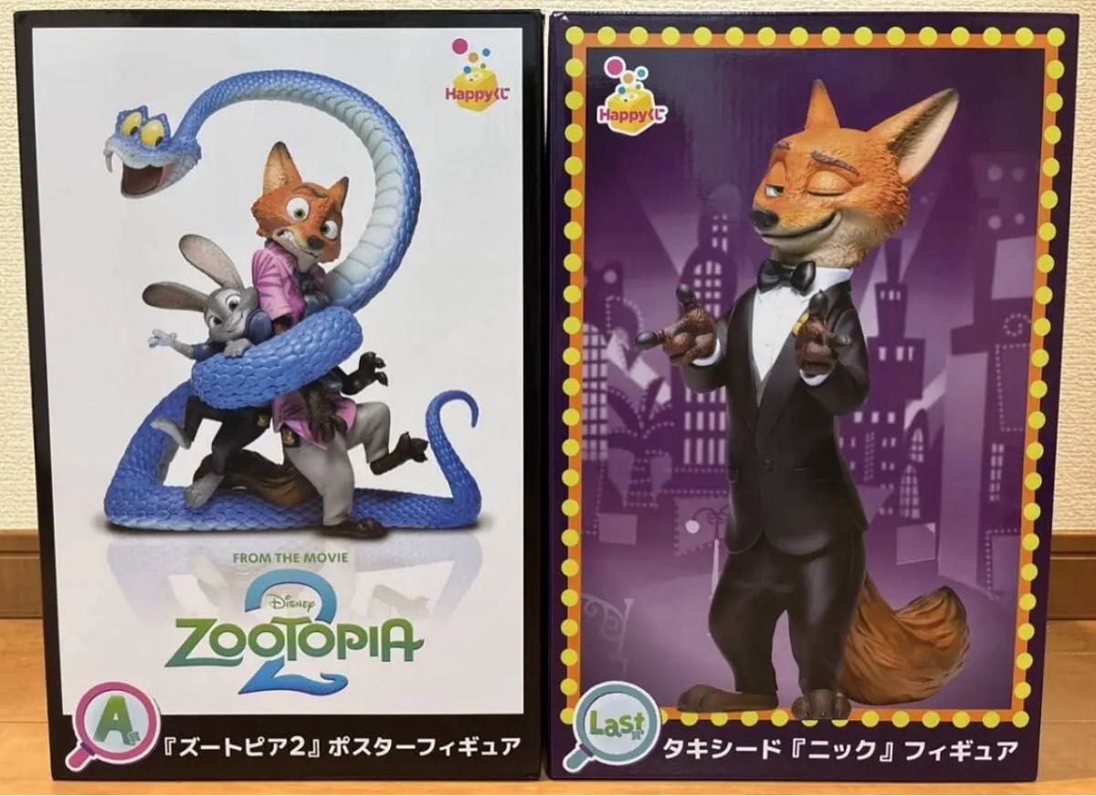 Happyくじ ズートピア2 ポスターフィギュア ニックフィギュア｜Yahoo