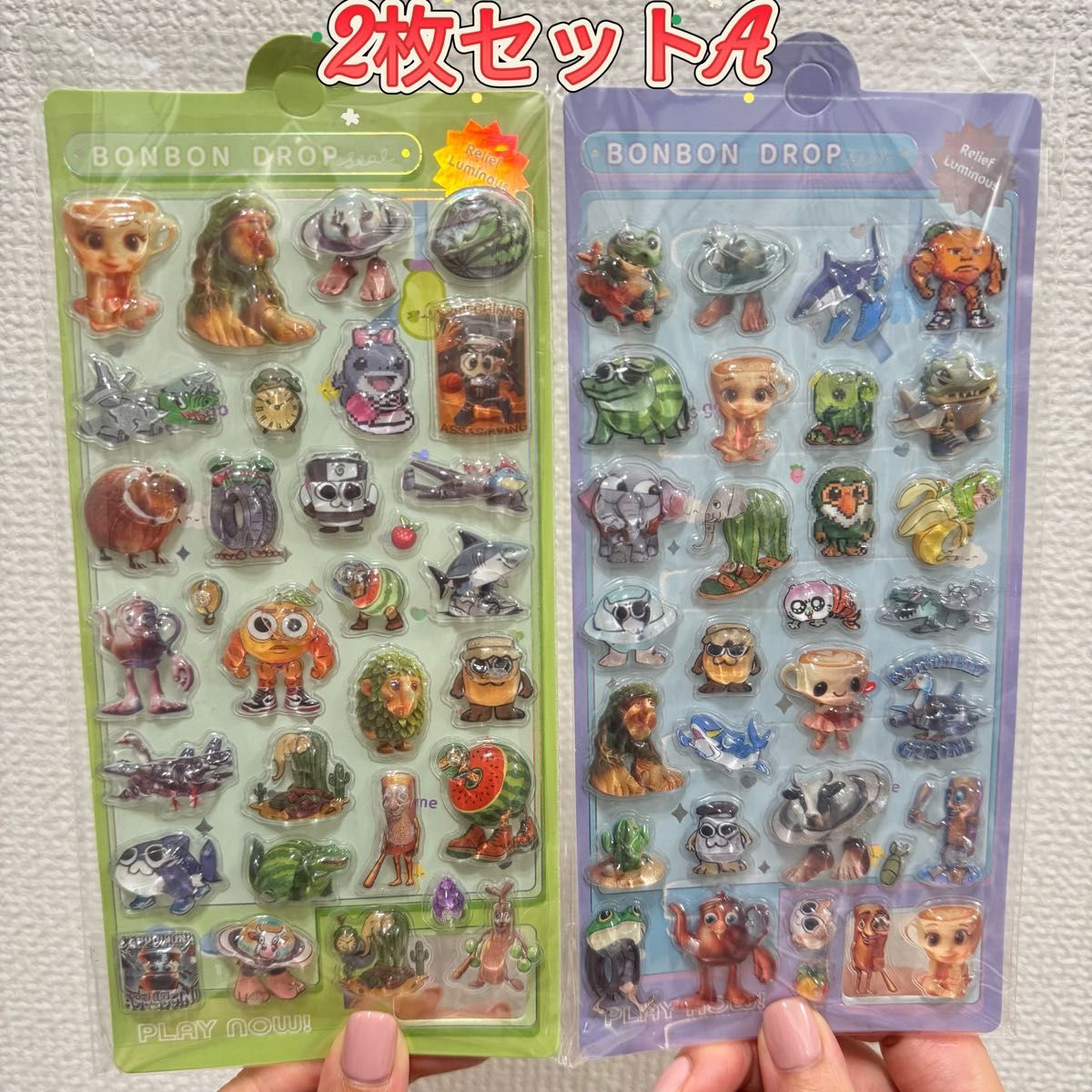 イタリアンブレインロッド 立体ぷくぷくシール 2枚セット｜Yahoo